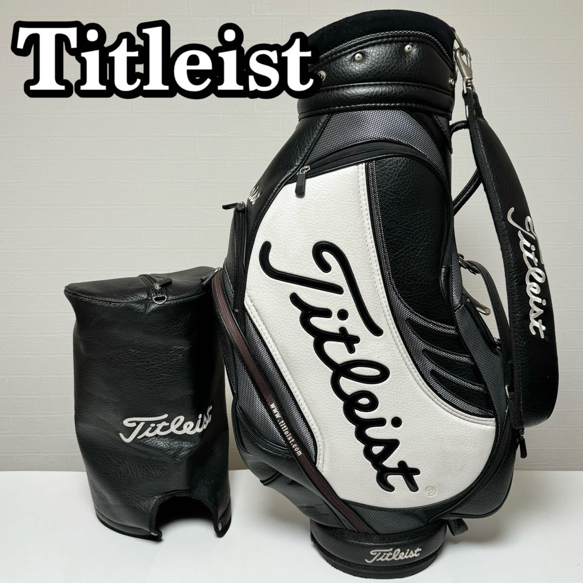 貴重】Titleist タイトリスト キャディバッグ 6分割 9型 46 貴重】Titleist タイトリスト キャディバッグ 6分割 9型 46