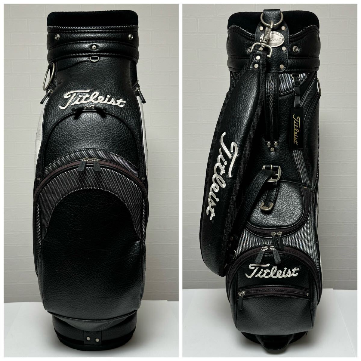 貴重】Titleist タイトリスト キャディバッグ 6分割 9型 46 貴重】Titleist タイトリスト キャディバッグ 6分割 9型 46