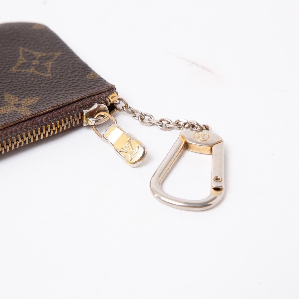 1円 ■美品■ LOUIS VUITTON ルイヴィトン M62650 モノグラム ポシェット クレ コインケース コインパース 小銭入れ ブラウン系 R-32_画像7