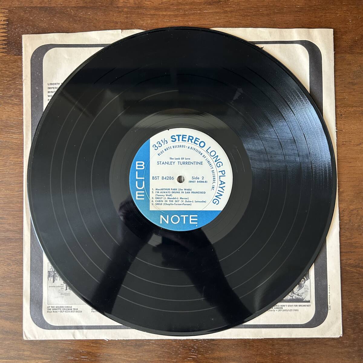 【LP】Stanley Turrentine / The Look Of Love（BLUE NOTE 84286／オリジナル）スタンリー・タレンタイン／ヴァンゲルダー／RVG_画像5