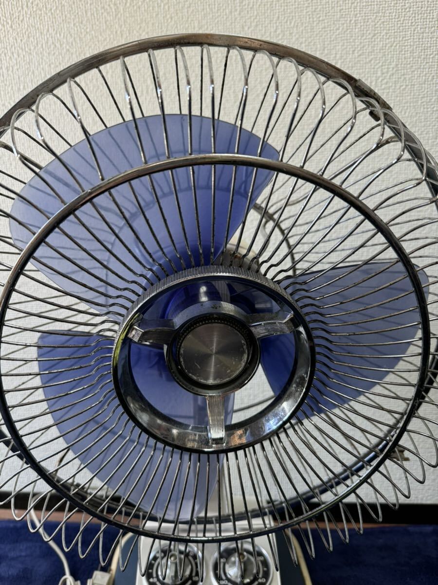  Hitachi HITACHI electric fan D-626 AC 30CM desk fan Showa Retro operation goods present condition goods 