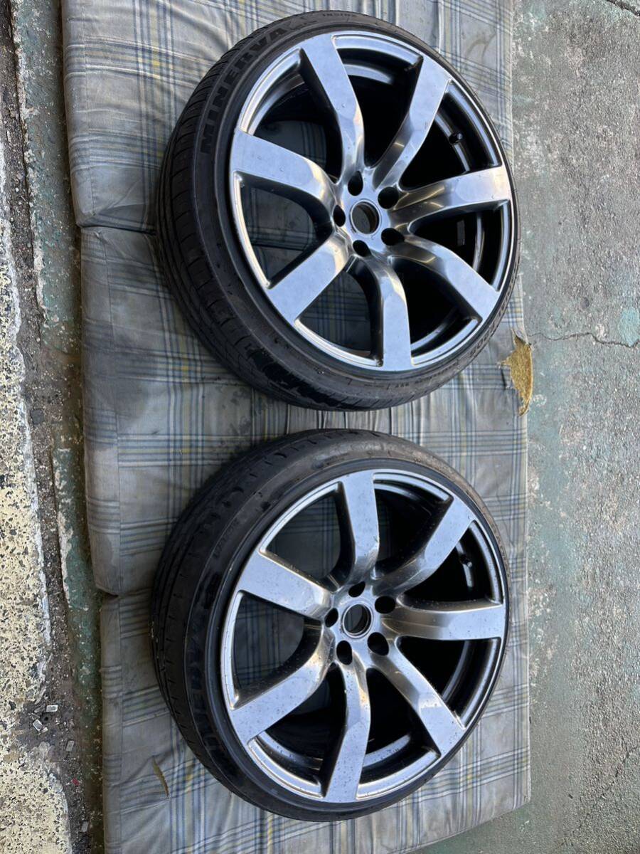 １万～ 難ありR35 GT-R 純正ホイール リア用 20×10.5J+25 2本セット オマケタイヤ付き フロントも出品してます_画像1