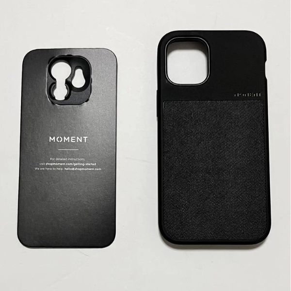 MOMENT CASE iPhone12 mini ブラック 黒 モーメント スマホ ケース カバー アクセサリー モノトーン シック シンプル【73-06】