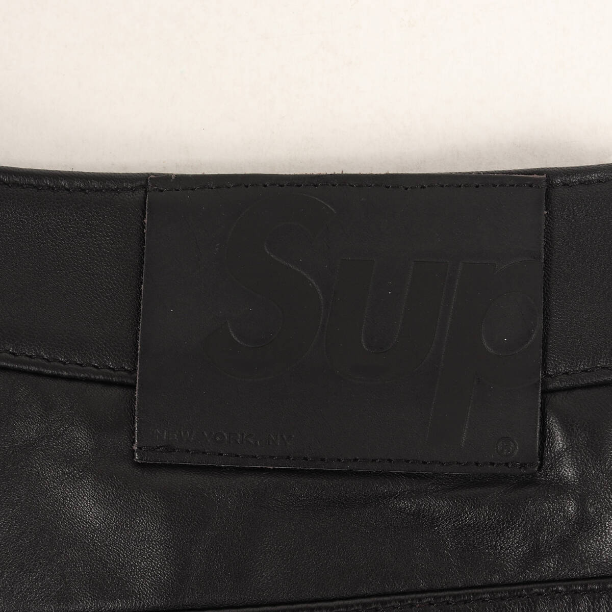 Supreme シュプリーム パンツ サイズ:36 22AW ラムスキン レザーパンツ Leather 5-Pocket Jean ブラック 黒 ボトムス ズボン_画像4