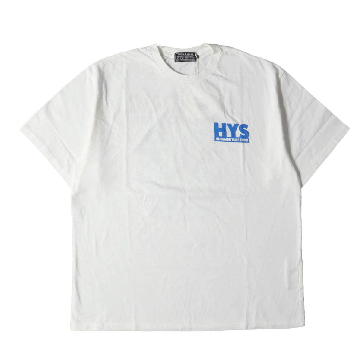 新品 HYSTERIC GLAMOUR Tシャツ サイズ:XL / 3SS SUMMER TIME FUN Tシャツ / ヌード ガール ウーマン ロゴ ダーティーホワイト / 日本製_画像2