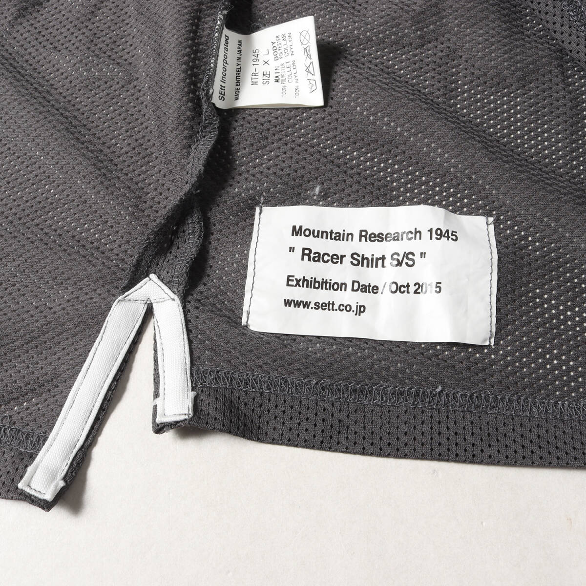 MOUNTAIN RESEARCH mountain li search футболка размер :XL графика Logo сетка футболка Racer Shirt S/S черный белый серый 