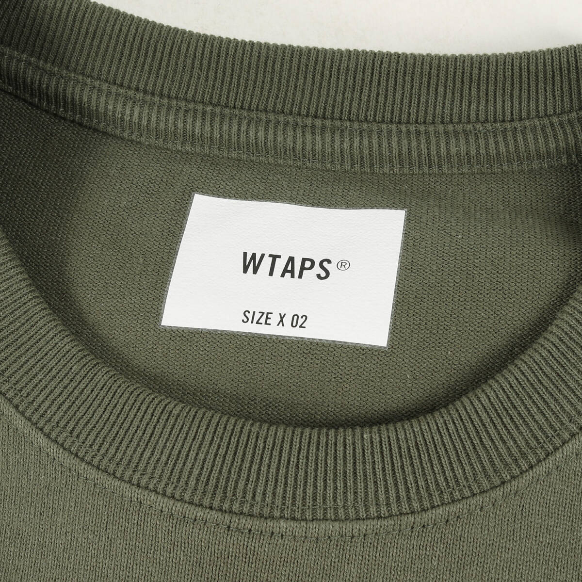 新品 WTAPS ダブルタップス Tシャツ サイズ:M 23SS パネルボーダー ヘビーウェイト Tシャツ BDY 03 / SS / COTTON.TEXTILE オリーブドラブ_画像3