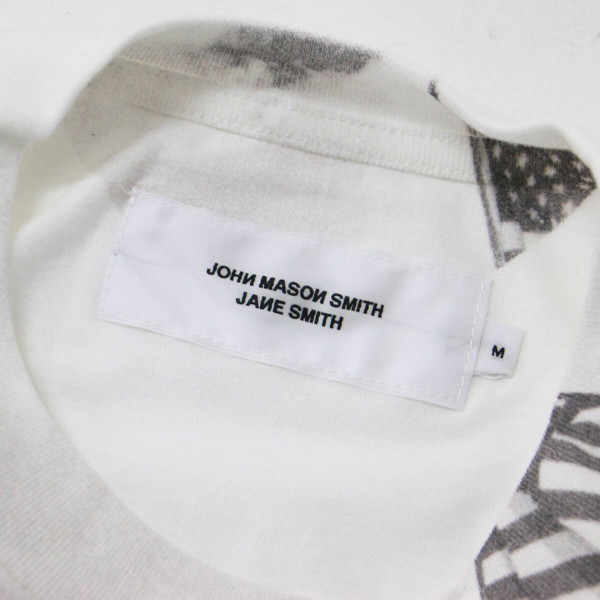 美品 JANE SMITH ジェーンスミス TIM BARBER ホワイト 白 M 24SS グラフィックプリント Tシャツ ビッグシルエット 半袖 コットン_画像4