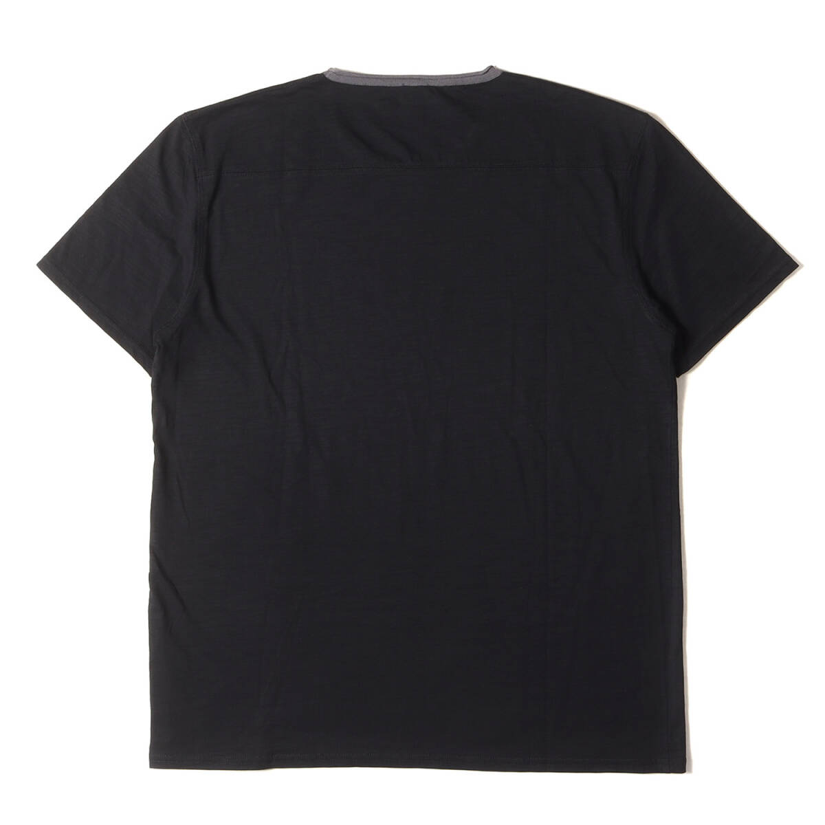 美品 HUGO BOSS ヒューゴボス Tシャツ サイズ:XL コットンスラブ プレーン クルーネック 半袖Tシャツ REGULAR FIT ブラック 黒 トップス_画像2