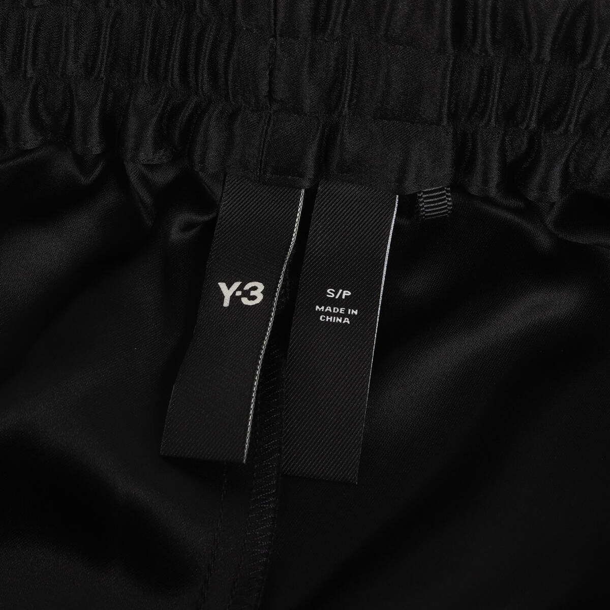 Y-3 ワイスリー パンツ サイズ:S 23SS サイドライン テックシルク トラックパンツ TECH SILK 3-STRIPES CUFFED PANTS ブラック イージー_画像3