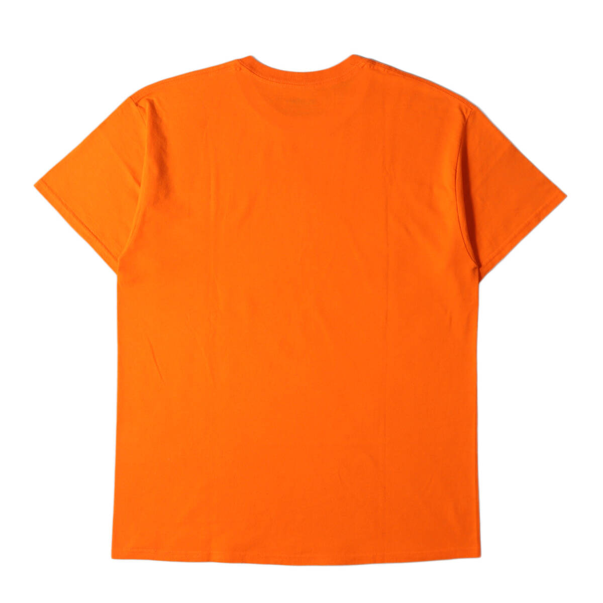 X-LARGE エクストララージ Tシャツ サイズ:L スペース柄 ゴリラロゴ クルーネック 半袖Tシャツ オレンジ トップス カットソー ストリート_画像2