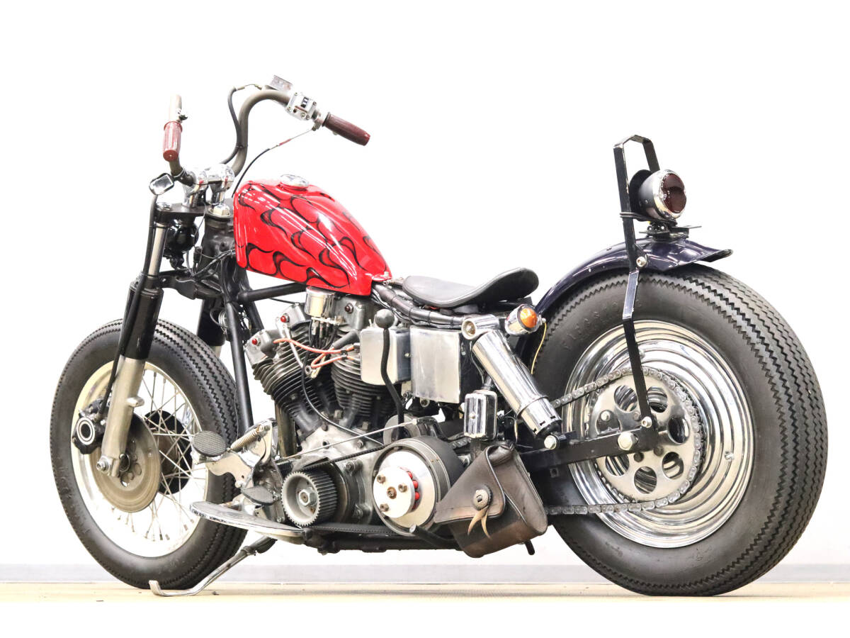  Harley FLH1200 1977y SHOVELHEAD 4 скорость рама открытый primary запирающийся шкафчик сцепление жокей коробка передач SU кабина ETC