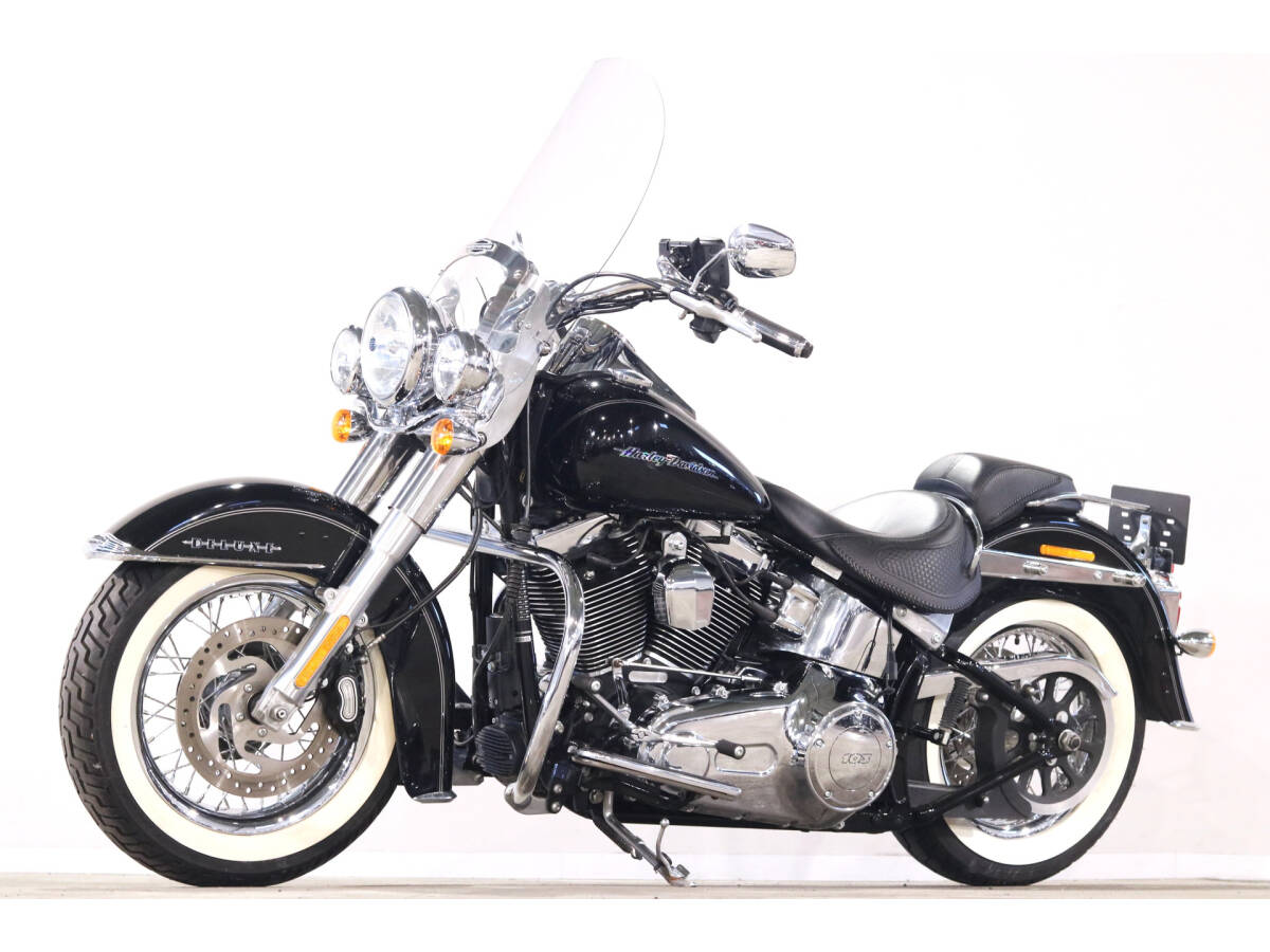  Harley FLSTN Softail Deluxe 2016y TC103B 1690cc 11990km MotorStage muffler HD оригинальный OP Wind защита рукоятка обогреватель 