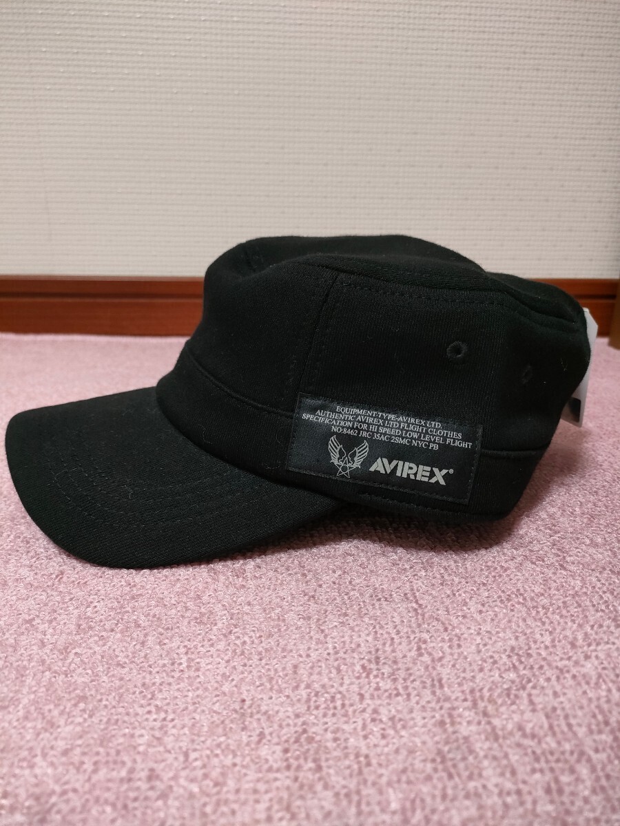 未使用品　アヴィレックス キャップ SWEAT WORK CAP 80:ブラック Free Size_画像3