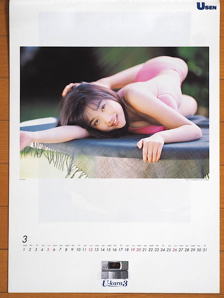 2000 год Sato Eriko Usen календарь не использовался хранение товар 