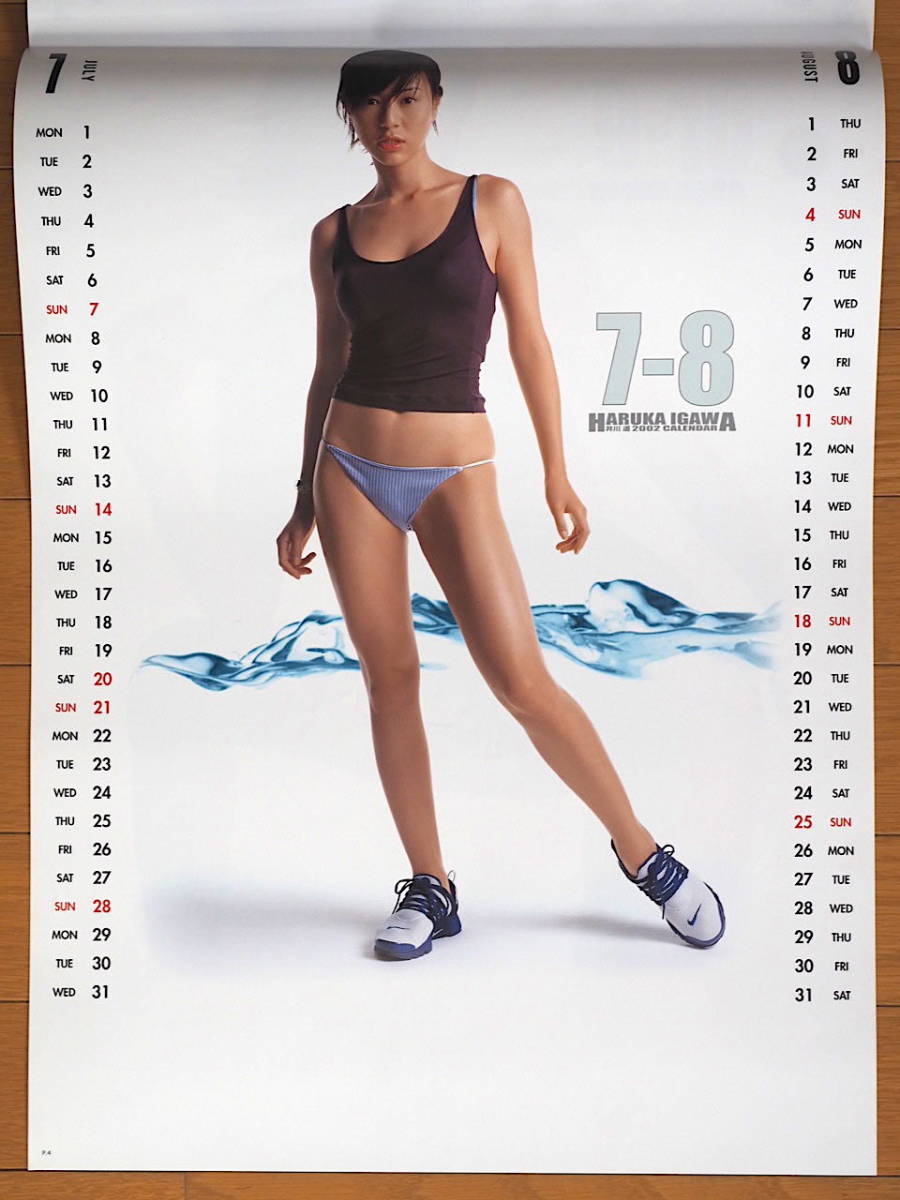 2002 год Igawa Haruka B3 календарь не использовался хранение товар 