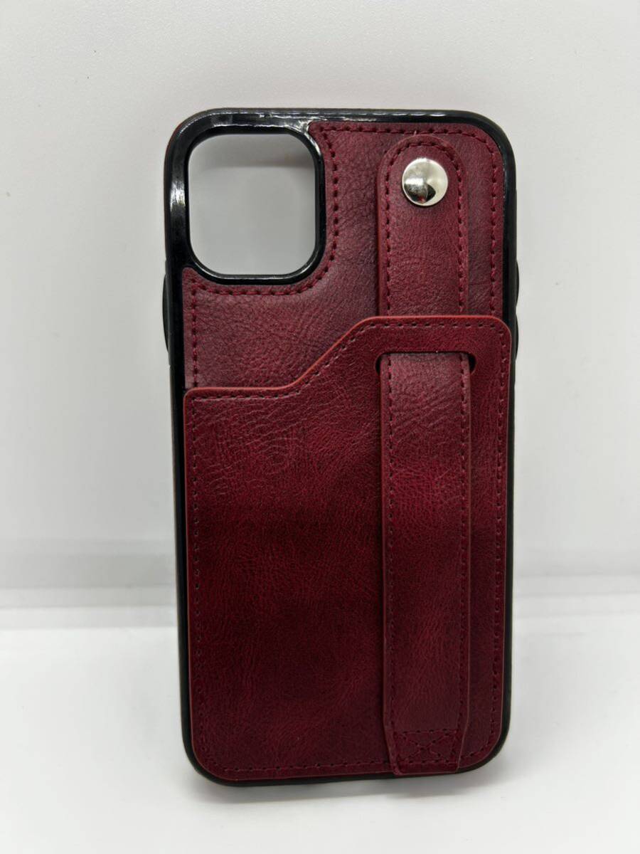 送料無料 iPhone 11 ケース用, アイフォン11 スマホケース フィルム付き アイフォン 耐衝撃 背面 カバー レディース 6.1インチ 赤 レッド