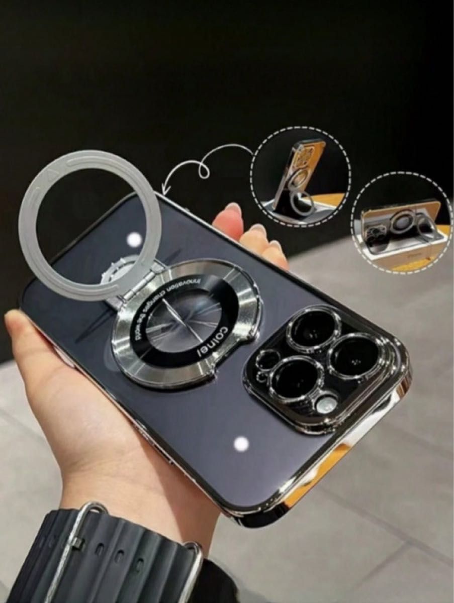iPhone12mini ケース TPU 軽量 無線 磁気 ワイヤレス充電 シルバー 新品未開封 iPhone12 mini