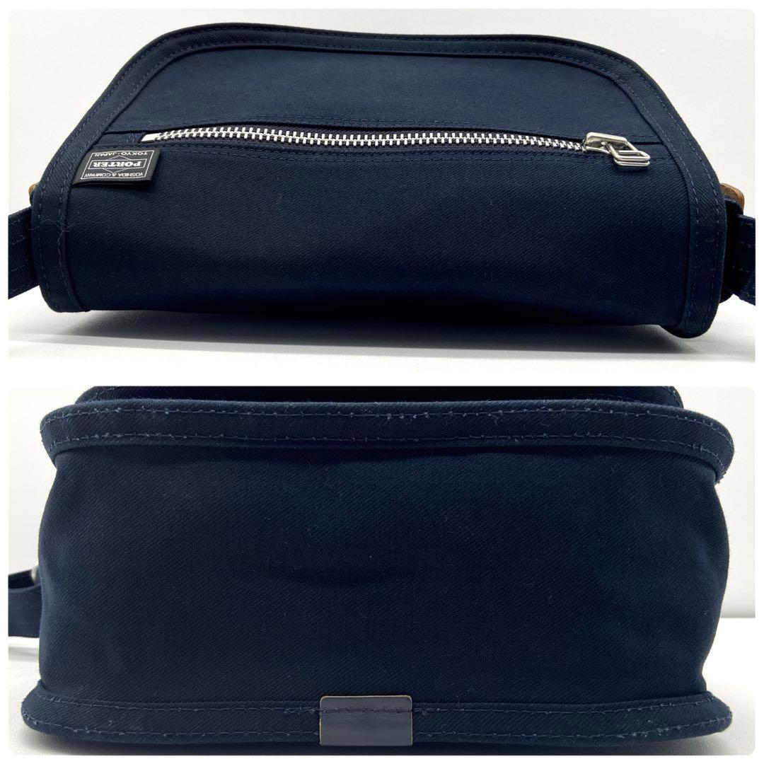 【未使用】PORTER　GIRL　NAKED　SHOULDER　BAG　ポーターガール　ネイキッド　ショルダーバッグ　斜め掛け　キャンバス　ネイビー　NAVY_画像5