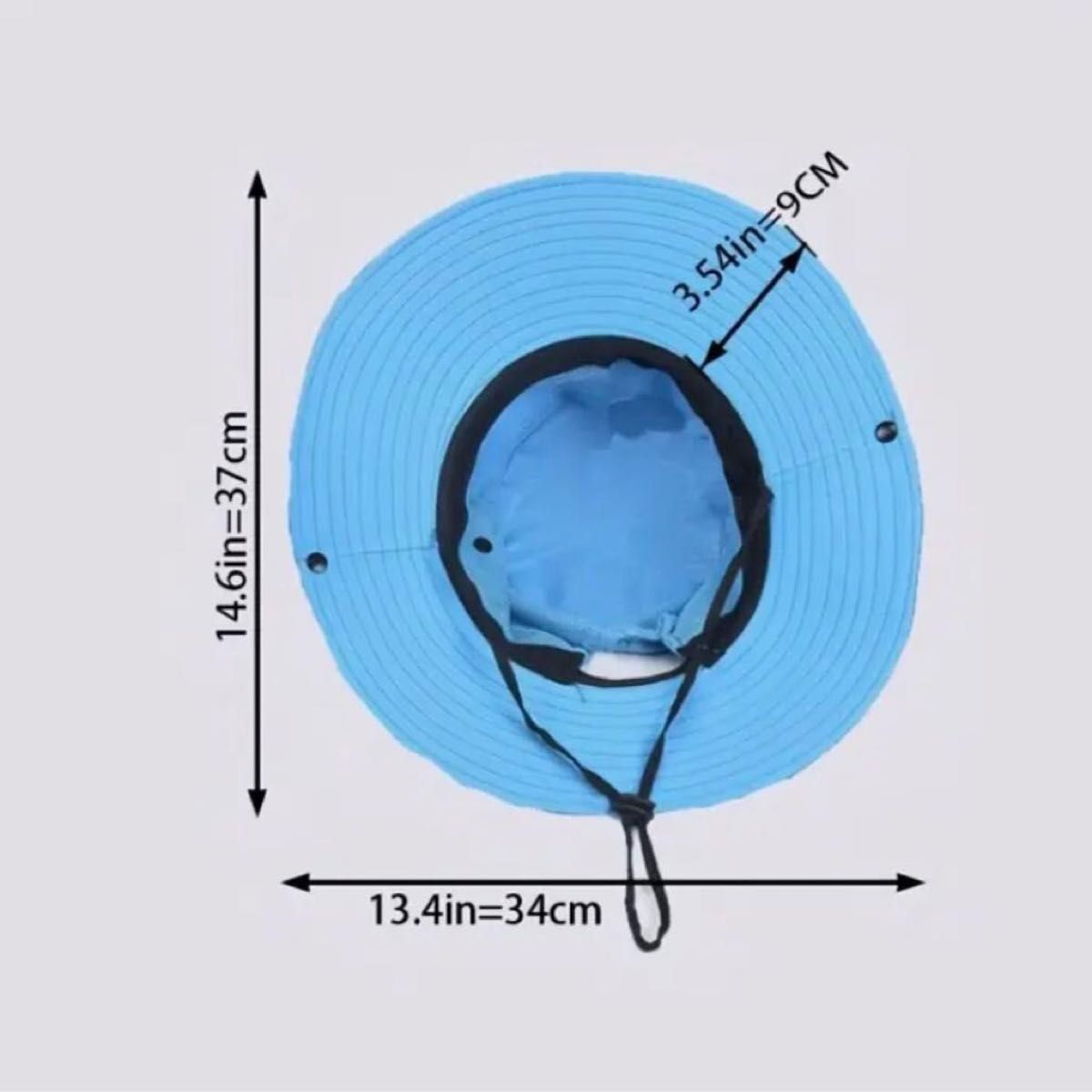 サファリハット つば広ハット 通気性 速乾 軽量 折りたたみ可能 ポニーテールホールあり ブルー 釣り キャンプ ユニセックス 