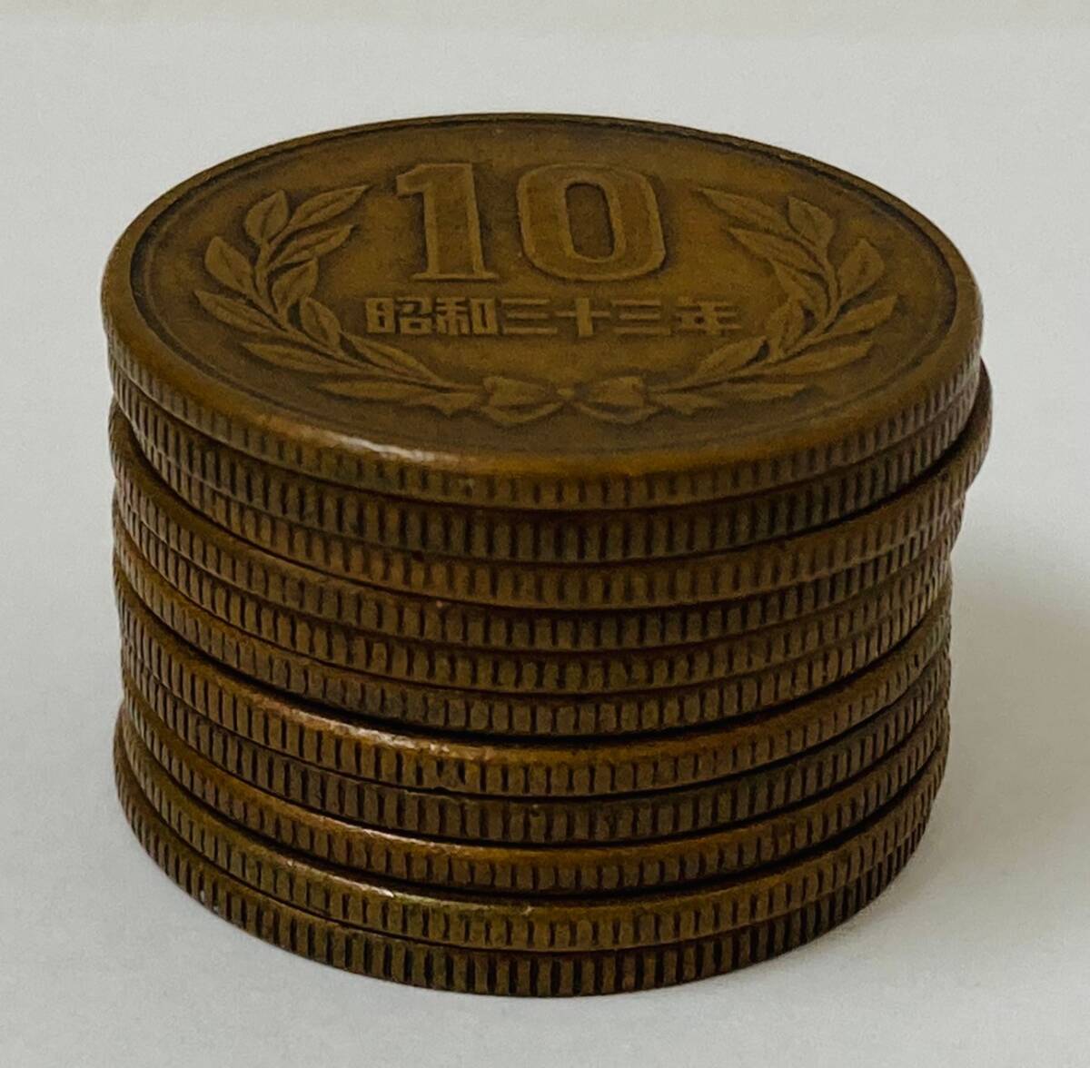 ☆MINA1■【希少】ギザ10 昭和33年 特年 11枚セット ギザ十 10円硬貨の画像4