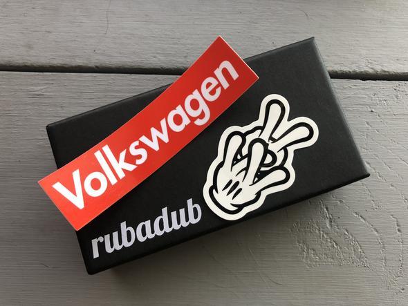 ミニ 3枚セット　RUBADUB ラバダブ VW ハンドサイン ステッカー フォルクスワーゲン USDM 空冷 ゴルフ_画像2