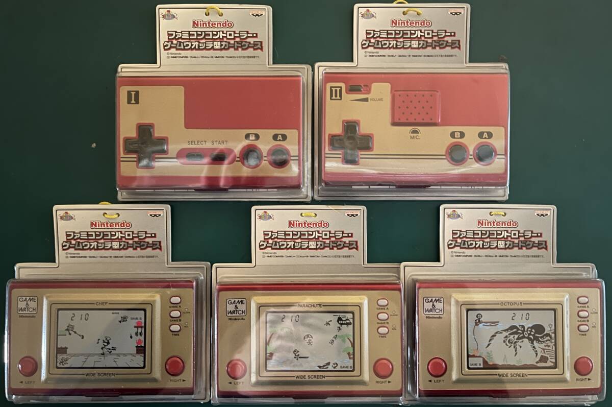 [ новый товар нераспечатанный ]Nintendo Famicom контроллер * Game & Watch type футляр для карточек все 5 вид 
