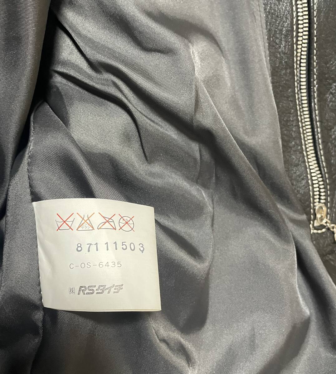RS TAICHI アールエス タイチ レザージャケット optima オプティマ バイクウエア ライダースジャケット サイズLの画像8