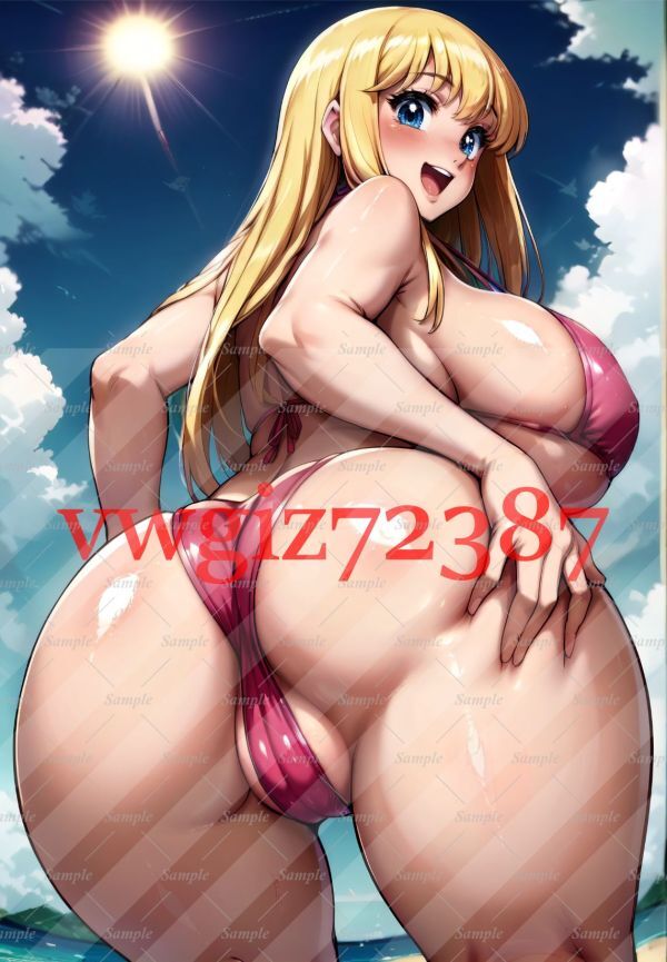 AN-3654 1G 秋本麗子 こち亀 同人 A4 ポスター アニメ 高品質 anime 美少女 巨乳 爆乳 イラストアートポスター セクシーアート_画像1