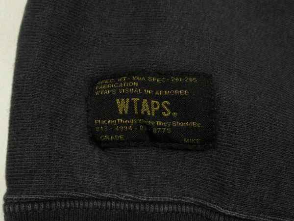 WTAPS BLANK SWEATER CUTOFF SWEATER COTTON Mサイズ カットオフ スウェット Black ブラック 151ATDT-CSM20 ダブルタップス Tシャツの画像6