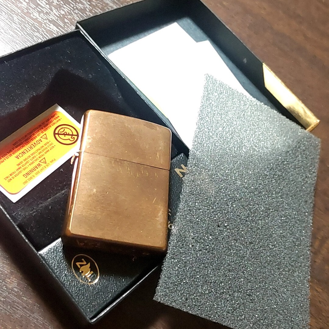 訳あり ZIPPO COPPER カッパー 純銅 新品未使用 箱付きの画像1