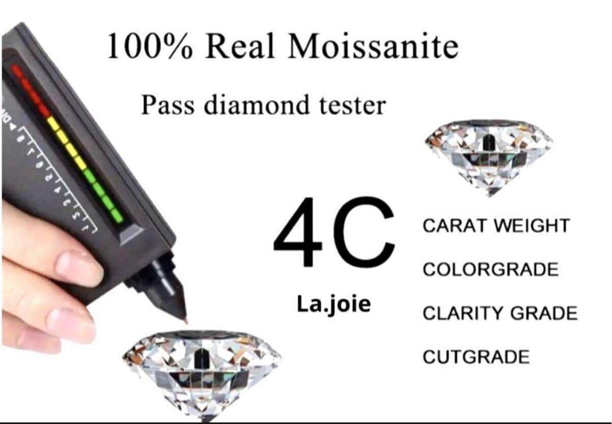 最最高品質 【3ct】 モアサナイト 人工ダイヤ 一粒ダイヤ ネックレス