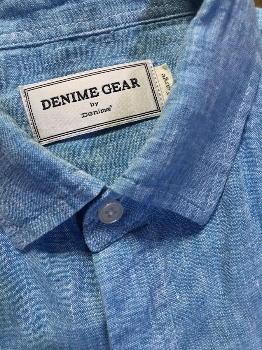 DENIME GEAR by Denime акционерное общество Denime Japan лен 100% бледно-голубой постоянный 