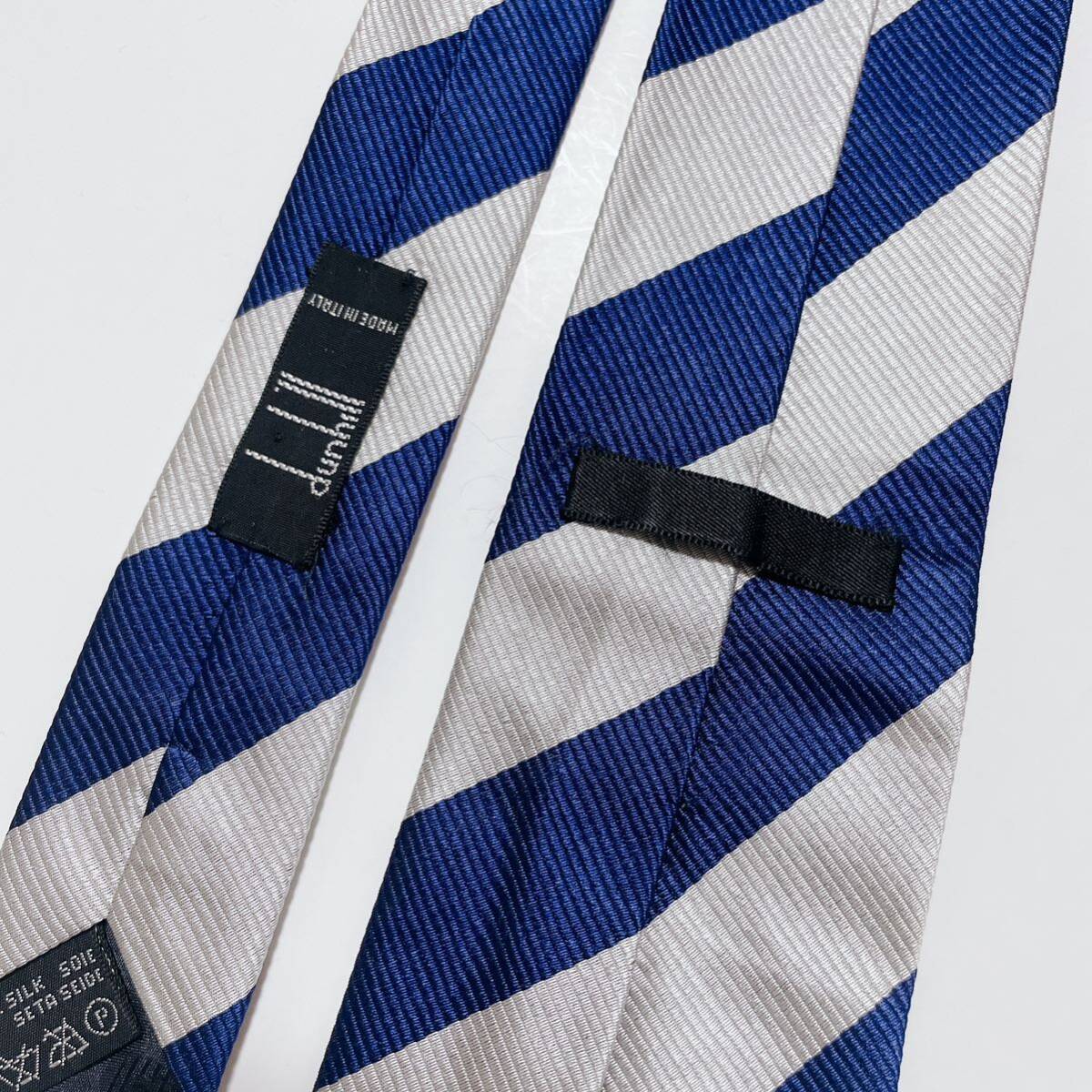  beautiful goods Dunhill necktie high brand reji men taru stripe pattern lustre Logo 