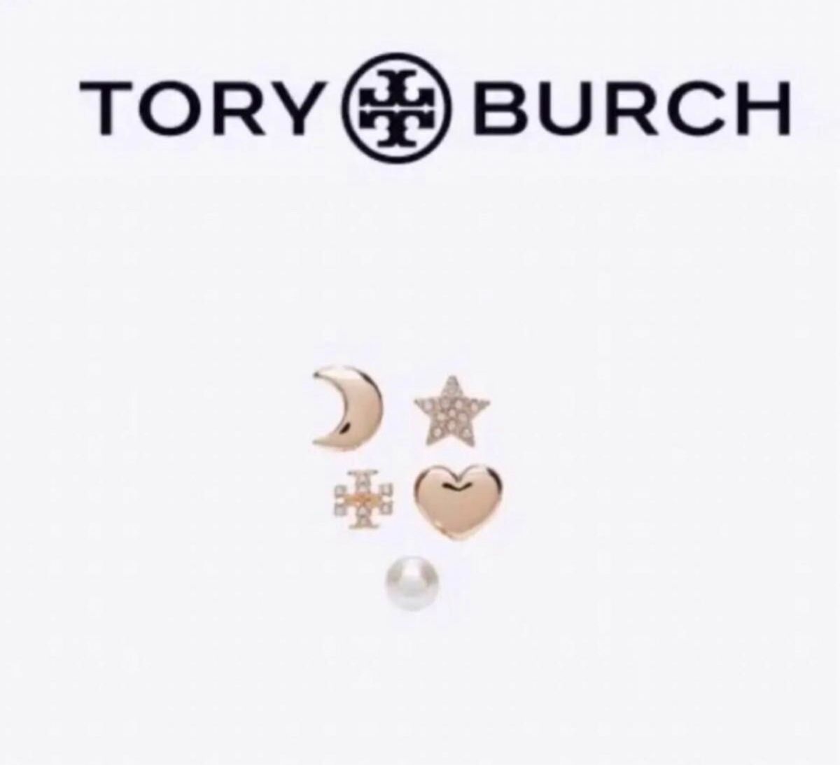 TORY BURCH スタッズピアス　5種　ゴールド色