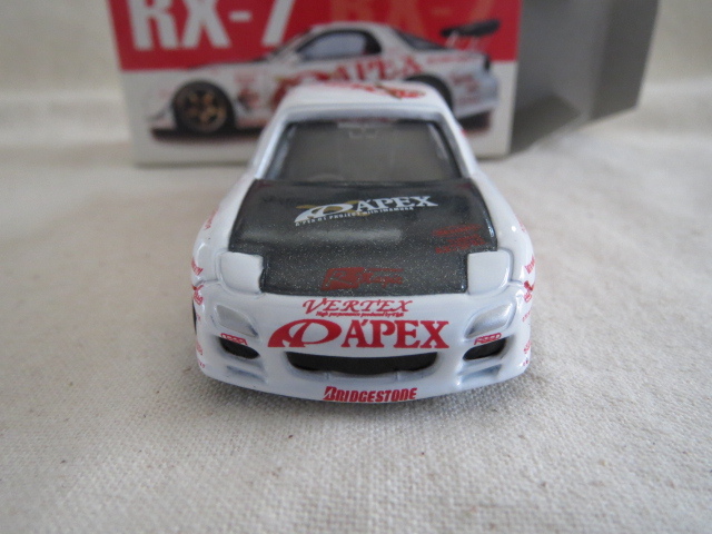 トミカ マツダ APEX ORC RX-7 中国製 絶版 アイアイアド特注 限定品 シール未貼り付け ワイドタイヤ MAZDA 今村陽一 VERTEX D1 BRIDGESTONE_画像3