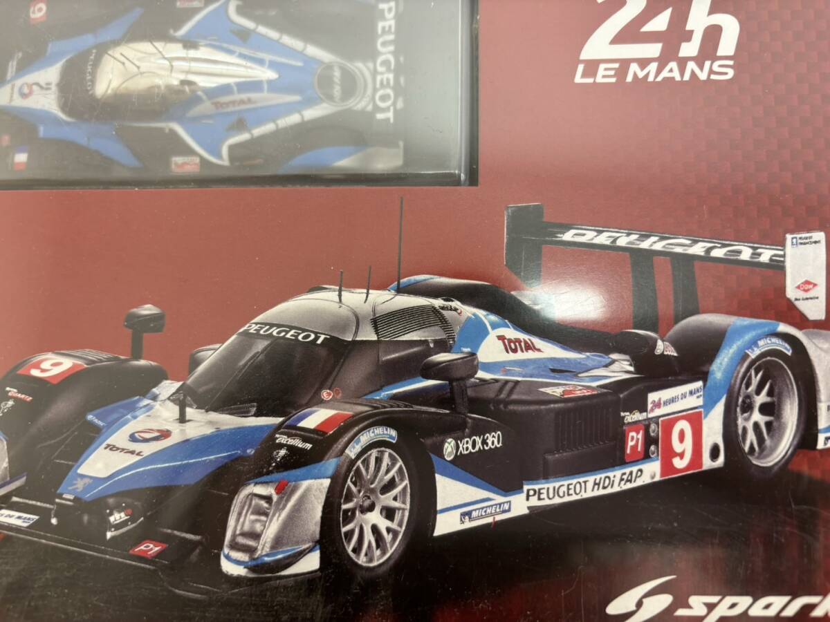 240509B ル・マン24時間レース カーコレクション Peugeot 908 HDi 1/43 アシェット スパーク ミニカー ハイクオリティモデル 未開封 _画像9