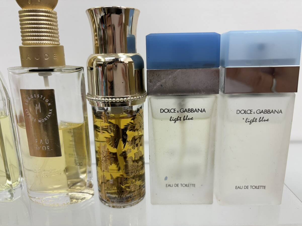 240510C perfume cologne large amount set sale approximately 19 piece set CHANEL Dior DOLCE&GABBANA JIMMYCHOO Chloe ALLURE JAGUAR Marielle various secondhand goods 