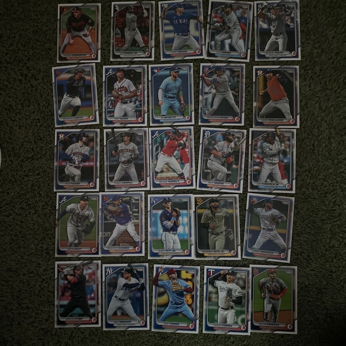 2024 MLB topps bowman panini baseball パラレルカードセット2_画像1