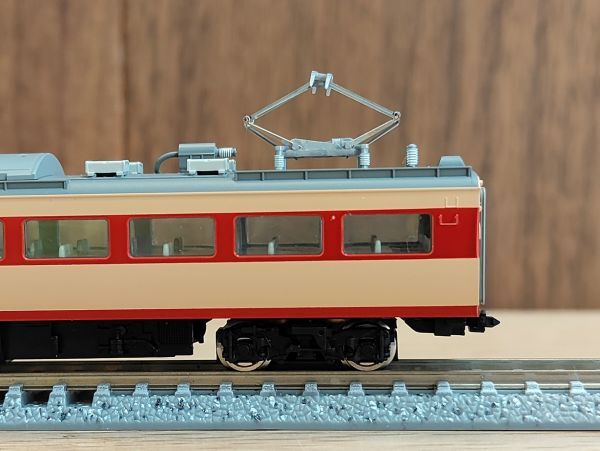 TOMIX 92917 【限定品】 485系 さよなら白鳥 11両セットより モハ484 (M) グレー屋根 加工品 旧製品【送料無料】動力交換 クハ481連結に_画像6