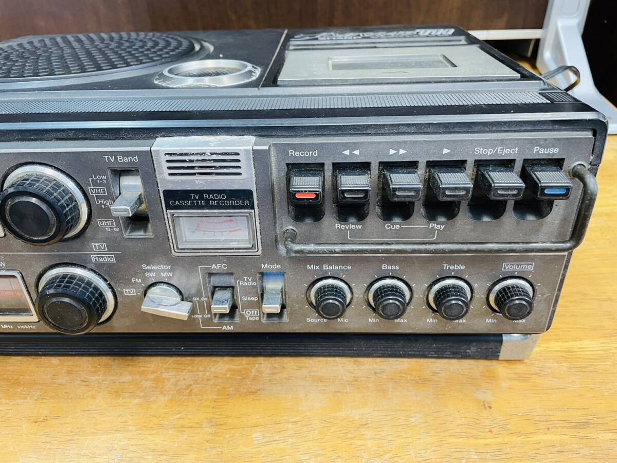 SHARP sharp 5P-R1U white black Television receiver radio-cassette Lynx45TH junk 
