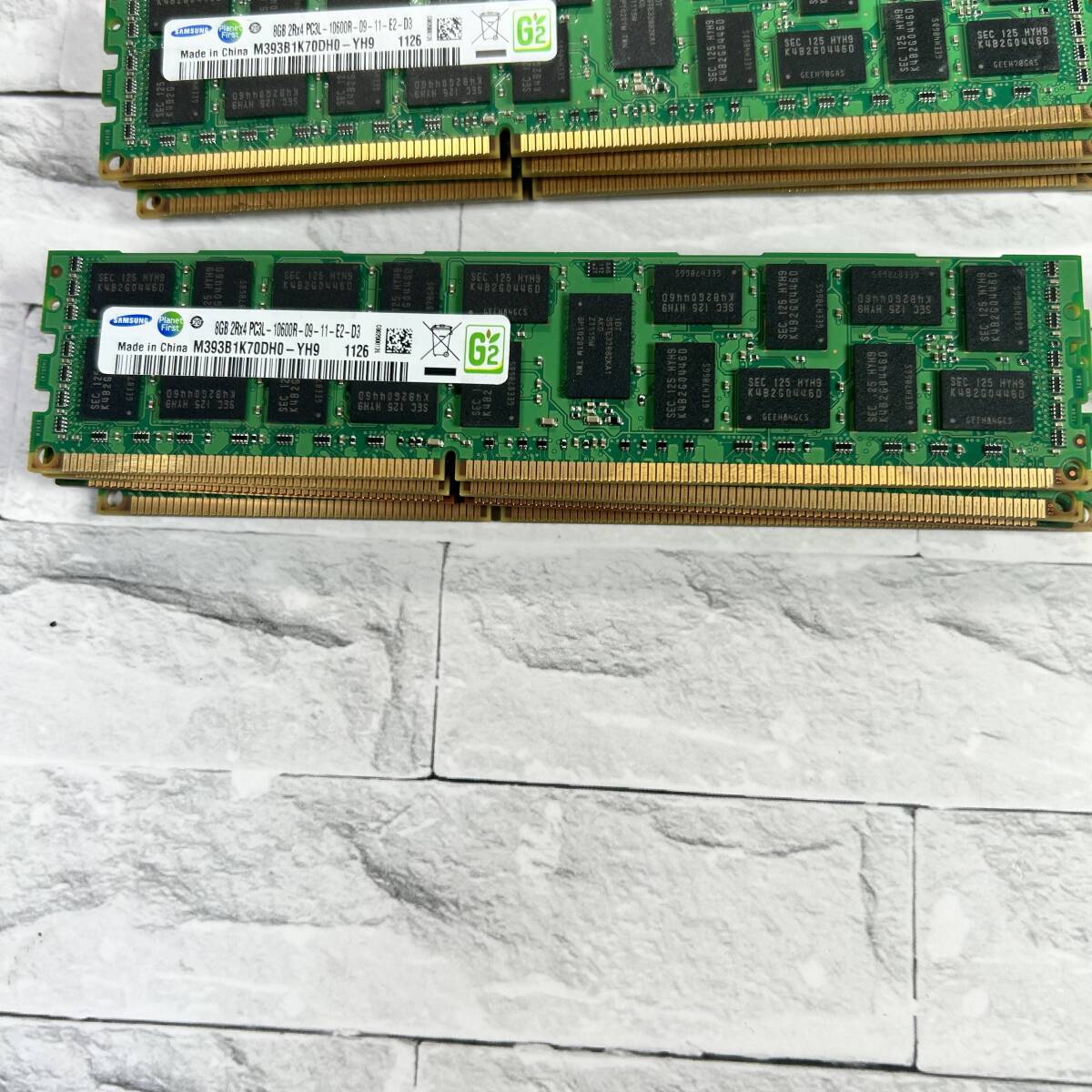 Samsung M393B1K70DH0-YH9 PC3L-10600R 8GB DDR3 2Rx4 ECC Server Module Memory RAM　24枚セット　サーバ用メモリ　ジャンク_画像2