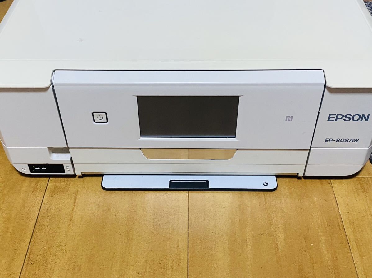 EPSON エプソン インクジェット複合機 プリンター EP-808AW ジャンク品2_画像1