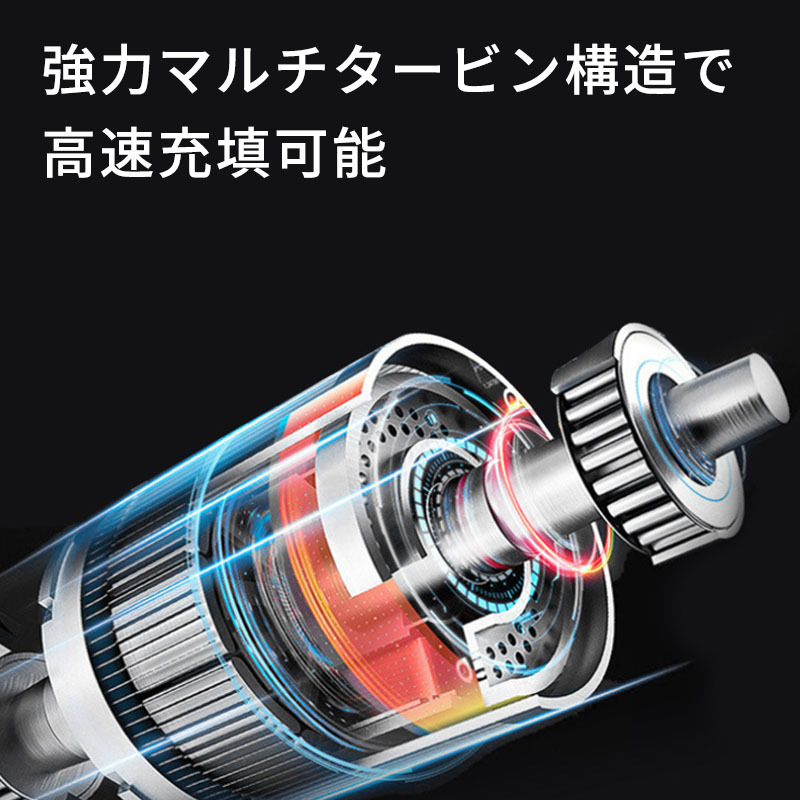 電動空気入れ 空気入れ 自転車 電動 車 タイヤ バイク ボール 浮き輪 仏式 米式 英式 アダプター 空気いれ コンプレッサー_画像8