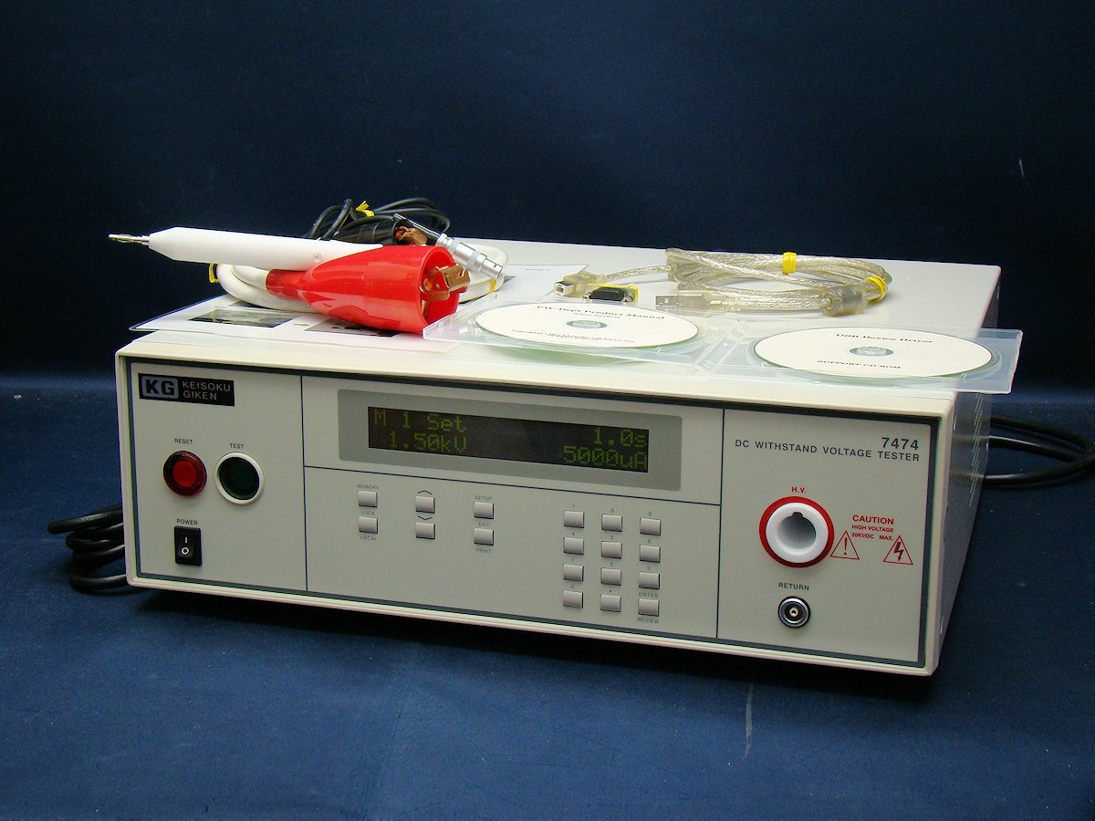 KG 計測技術研究所 超高電圧耐電圧試験器 7474 DC/直流/20KV/ KG 計測技術研究所 超高電圧耐電圧試験器 7474 DC/直流/20KV/