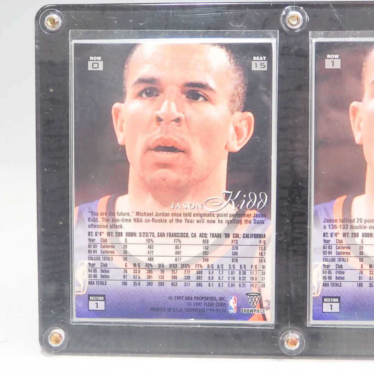 Flair Showcase 1996-97 Jason Kidd ジェイソンキッド Style #A15 Grace #B15 Showcase #C15 カード コレクション NBA K5266_画像6