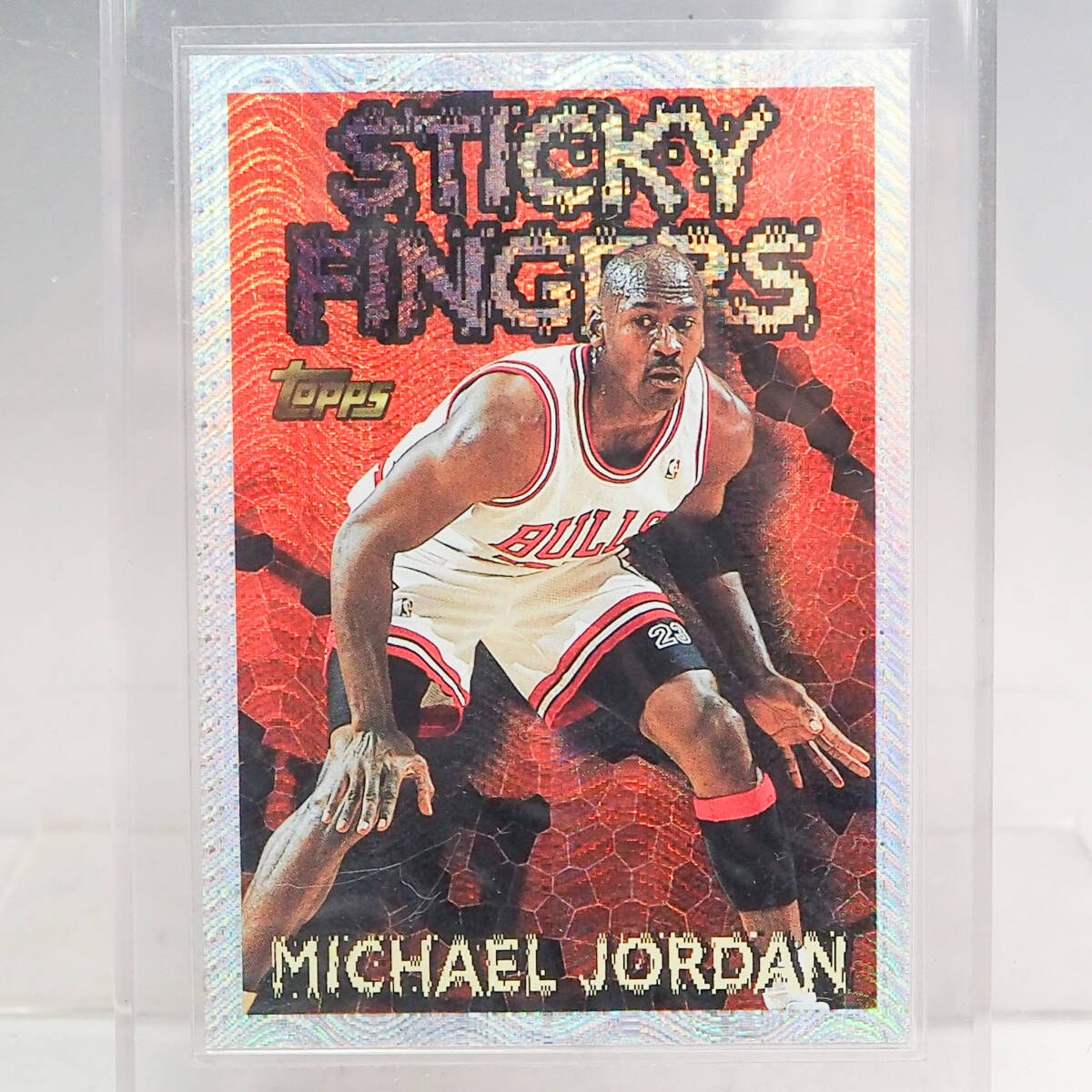 TOPPS 1995-96 Chrom Sticky Fingers スティッキーフィンガー Michael Jordan マイケルジョーダン カード コレクション NBA K5252_画像2