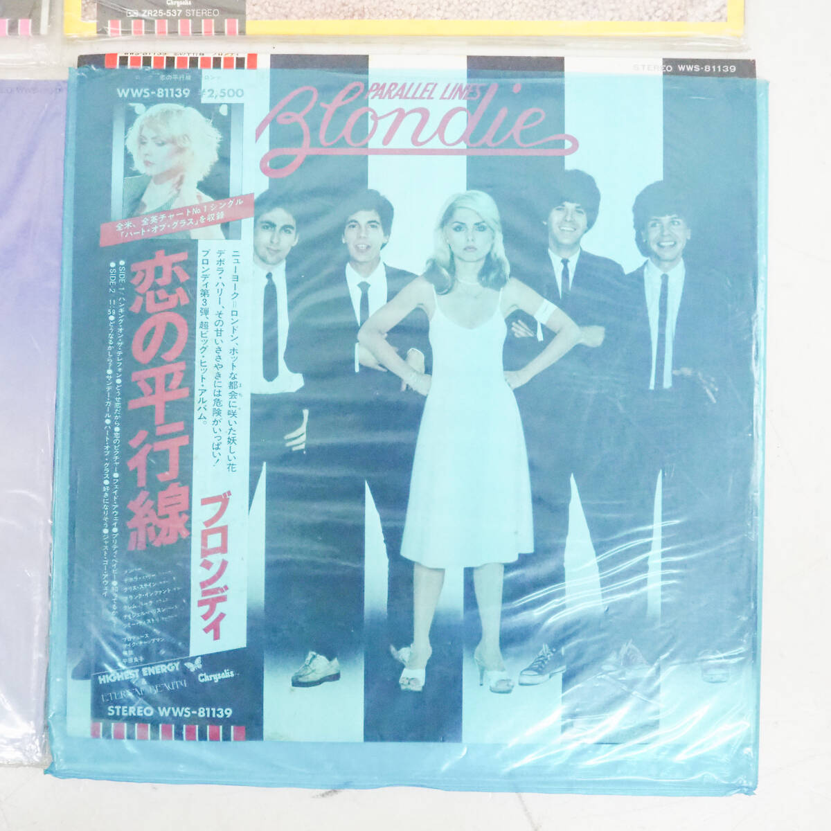 BLONDIE ブロンディ レコード 4点セット 恋のハートビート オートアメリカン ハンター 恋の平行線 LP K5240_画像5