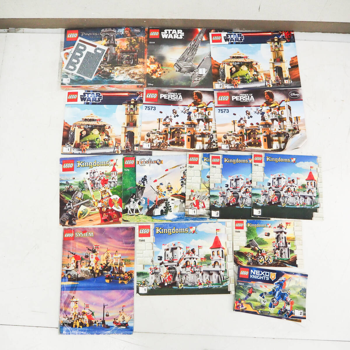 【ジャンク】LEGO レゴ 説明書 セット パイレーツオブカリビアン スターウォーズ Kingdoms Castle 6277 7946 7947 7079 オールド K5402_画像1
