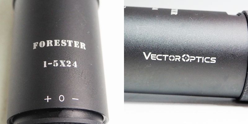 【ジャンク】VECTOR OPTICS ベクターオプティクス Forester フォレスター 1-5×24 スコープ ミリタリー サバゲー K5259_画像9